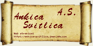 Ankica Svitlica vizit kartica